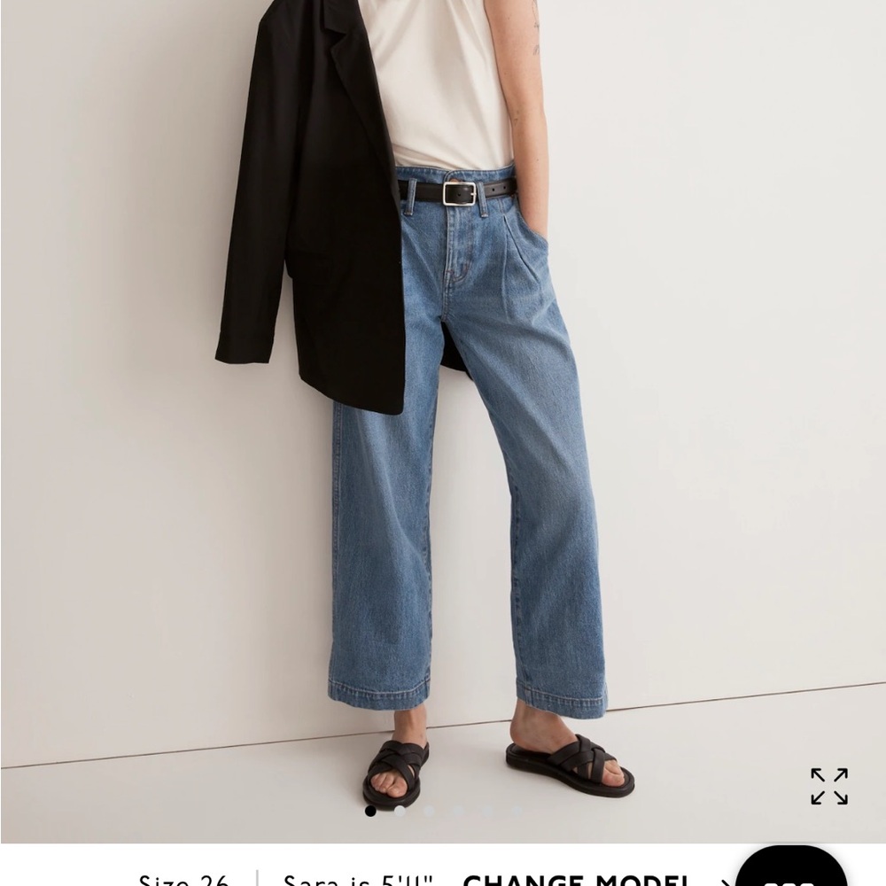 Madewell the perfect vintage wide leg crop 28